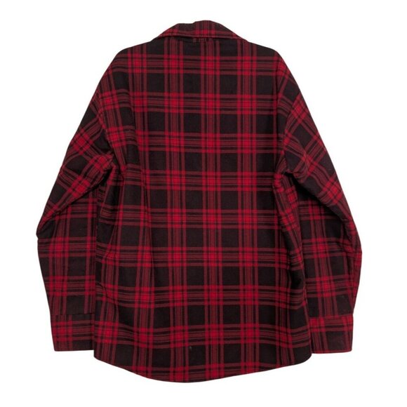 Vintage 70s Sears FieldMaster Plaid Shirt Mens Size Large Red Quilted Lining - Picture 8 of 13